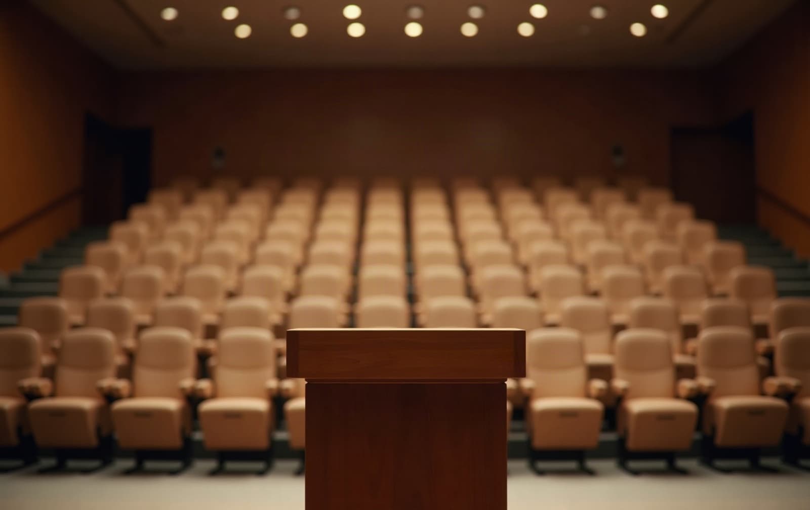 A confident professional standing tall in a bright, open space